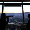 Diners enjoy the view from the Top of the World Restaurant at the Stratosphere on Thursday, April 5, 2012.