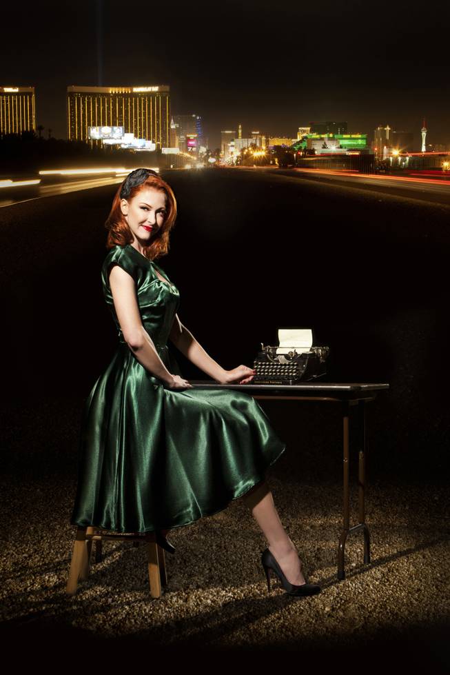 Photo shoot for Vegas Magazine, featuring Vicki Petterson, April 2012.