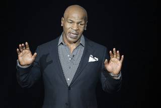 Former undisputed heavyweight boxing champion Mike Tyson performs in Mike Tyson: Undisputed Truth - Live on Stage