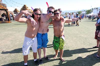 Music fans showed off their style at Weekend 1 of the Coachella Valley Music and Arts Festival in Indio, Calif., on April 13-15, 2012.
