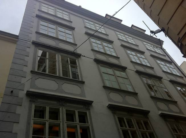 View of Mozart's central Vienna home. He wrote "The Marriage of Figaro" from this residence.