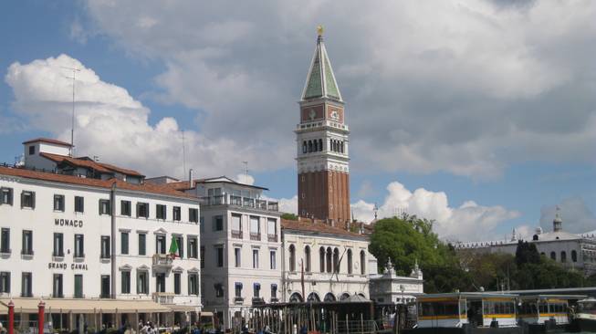Look familiar? The Campanile at St. Mark's Square in Venice, finished in 1514 and rebuilt after famously collapsing in 1902.