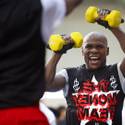 Floyd Mayweather Jr. Media Workout