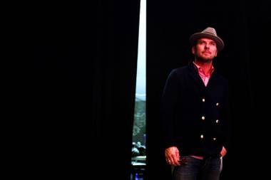 Matt Goss watches dancers rehearse before his sound check during rehearsal with Nevada Ballet Theatre at the Smith Center in Las Vegas on Wednesday, May 2, 2012.