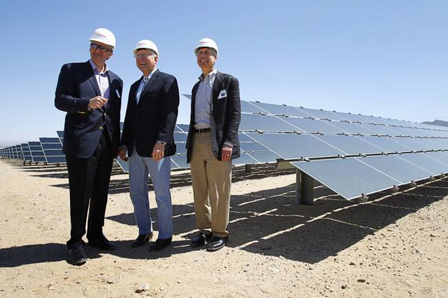Ken Salazar Flips the Switch for Solar Project
