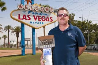 Ken Beckstead, the creator of the Butts Only Box, is bringing his invention to Las Vegas. His outdoor cigarette and cigar receptacles have been sucessful in California rest stops as well as on beaches up and down the state. May 10, 2012.