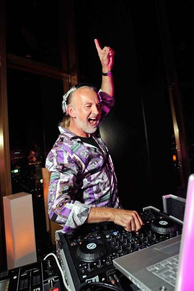 Hubert Keller spins at Mix in the Hotel at Mandalay Bay on Saturday, May 12, 2012.