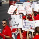 Teachers Protest Lay-offs