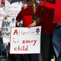 Teachers Protest Lay-offs