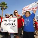 Teachers Protest Lay-offs