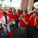 Teachers Protest Lay-offs