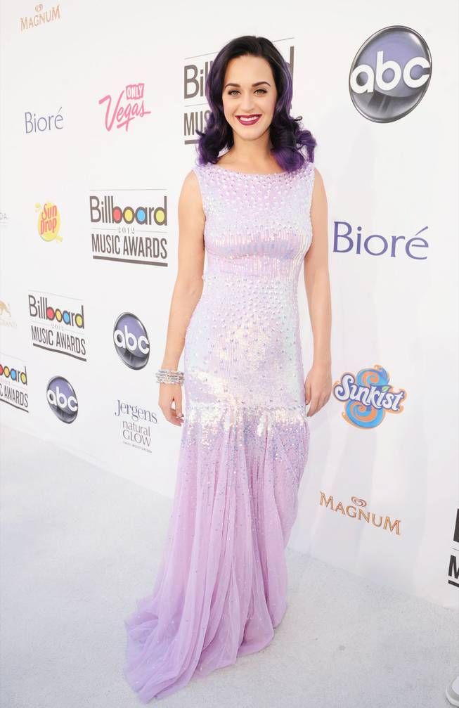 Katy Perry arrives at the 2012 Billboard Music Awards at MGM Grand Garden Arena on Sunday, May 20, 2012.