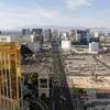 A view of the las Vegas Strip looking northbound from a helicopter May 21, 2012.