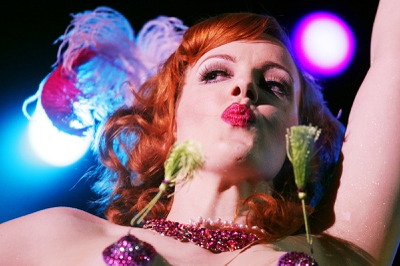 Red Hot Annie of Chicago performs in the Movers, Shakers & Innovators Showcase during Burlesque Hall of Fame Weekend at the Orleans in Las Vegas on Thursday, May 31, 2012.