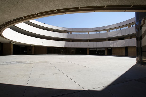 A view of the courtyard in the old Las Vegas City Hall Friday, June 1, 2012.