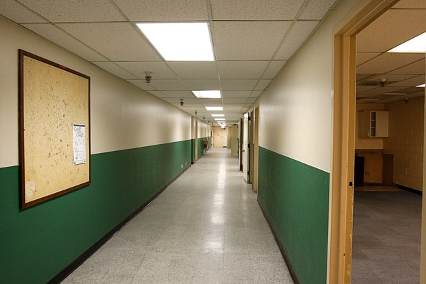 A view of a hallway in the old Las Vegas City Hall Friday, June 1, 2012.