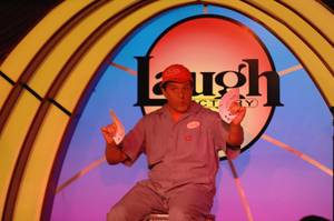 Doug "Lefty" Leferovich entertains during Murray Sawchuck's grand-opening performance at The Laugh Factory in Tropicana Las Vegas on Monday, June 4, 2012.