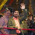 Pacquiao and Bradley Make Arrivals at MGM