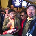 Pacquiao and Bradley Make Arrivals at MGM