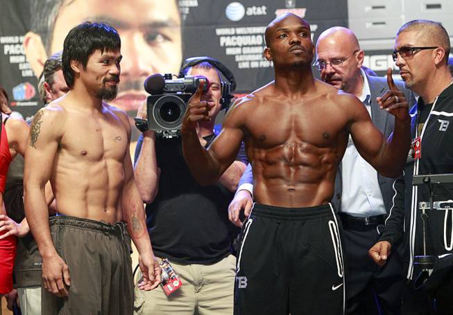 Pacquiao and Bradley Weigh-in