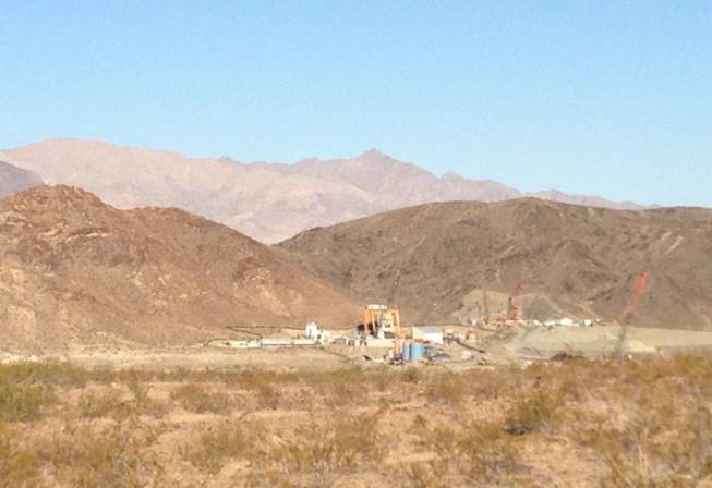 A person was killed Monday, June 11, 2012, in an accident at a work site near Lake Mead where workers are drilling a water intake.