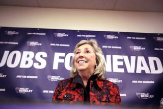 Dina Titus speaks during a primary election night party at the new Nevada Democratic Party Field Office in Henderson on Tuesday, June 12, 2012.