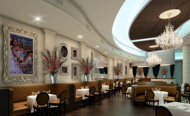 A rendering of Bagatelle Bistro Supper Club at Tropicana Las Vegas.