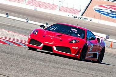 Dream Racing puts the client in the driver’s seat of a Ferrari F430 GT race car located at Las Vegas Motor Speedway.