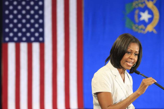 First Lady Michelle Obama in Henderson