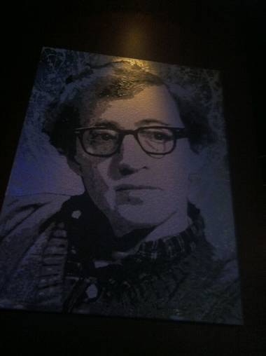 Woody Allen, shown in portraiture at Brad Garrett’s Comedy Club at MGM Grand.