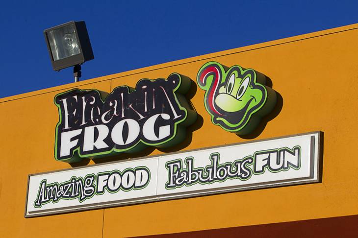 The exterior of the Freakin' Frog Cafe & Beer Bar, 4700 S. Maryland Parkway, Monday, June 25, 2012.