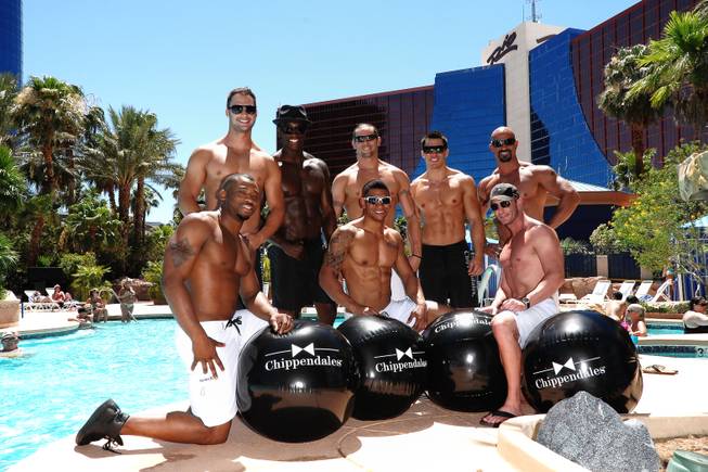 Members of Chippendales at Voo Pool at the Rio on Saturday, June 23, 2012.