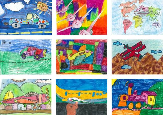 Nearly 33,000 elementary, middle and high school students from Clark County submitted vibrant depictions of planes, trains and automobiles as part of the Children's Art Program sponsored by the Clark County Department of Aviation, the Clark County School District and architecture firm PGAL. The county budgeted $5 million for Terminal 3 at McCarran Airport.