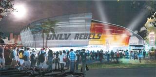 Artist rendering of the proposed UNLV Now project.