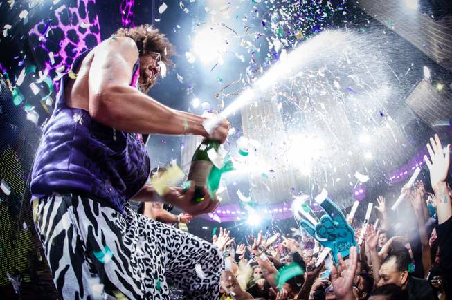 Redfoo of LMFAO at Party Rock Mondays at Marquee in the Cosmopolitan of Las Vegas on Monday, July 9, 2012.