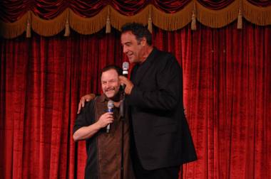 Jason Alexander makes a surprise appearance at Brad Garrett’s Comedy Club in MGM Grand on Tuesday, July 10, 2012.