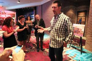 Paul Davis talks about Vinyl, the new lounge at the Hard Rock, Wednesday, July 11, 2012.