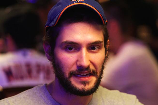 Leo Wolpert plays in the Main Event of the World Series of Poker at the Rio in Las Vegas on Thursday, July 12, 2012.