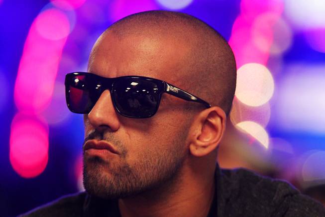 Ronnie Bardah plays in the Main Event of the World Series of Poker at the Rio in Las Vegas on Thursday, July 12, 2012.