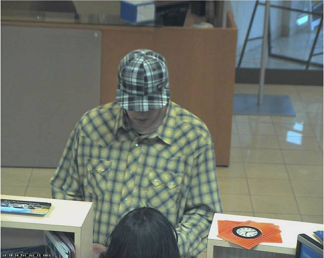 Plaid bank robber