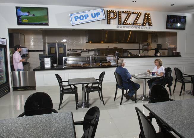 A view of Pop Up Pizza in the Plaza in ...