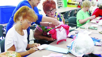 Handmade crafts for sale at Sun City Summerlin fair