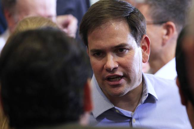 Rubio Campaigns for Romney in Vegas