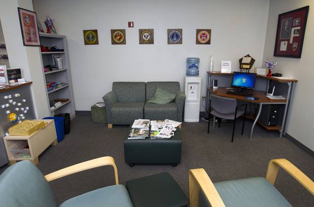 A view of a waiting area at the Office of Veteran Services at UNLV Tuesday, July 31, 2012. 