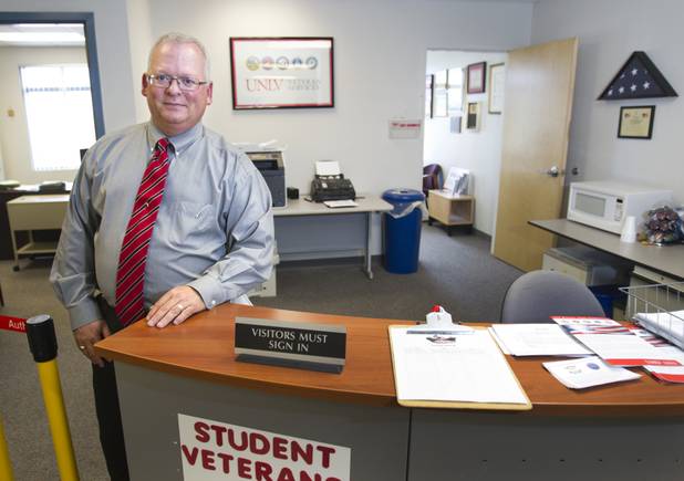 Ross Bryant, director of UNLV's Office of Veteran Services, poses at the center Tuesday, July 31, 2012. 