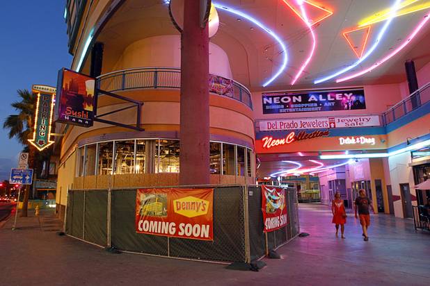 The Neonopolis mall in downtown Las Vegas Wednesday, August 1, 2012.