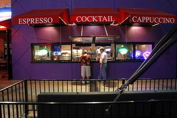 A walk-up drink bar at the Neonopolis mall in downtown Las Vegas Wednesday, August 1, 2012.