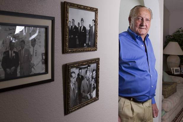 Former Clark County Sheriff Ralph Lamb poses at his home ...