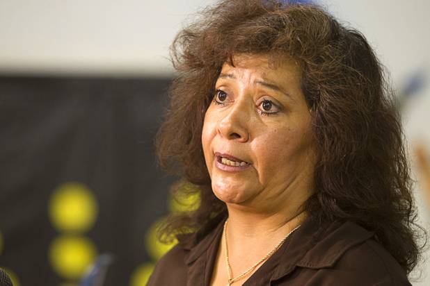 Frances Thomas, owner of Little Annie's Day Care, responds to a question during an interview at center in the Desert Gardens Condominiums complex near Martin Luther King Jr. Boulevard and Bonanza Road Monday, Aug. 6, 2012.
