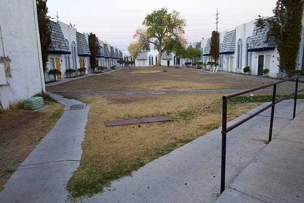 A view of the Desert Gardens Condominiums complex near Martin Luther King Jr. Boulevard and Bonanza Road Monday, Aug. 6, 2012.